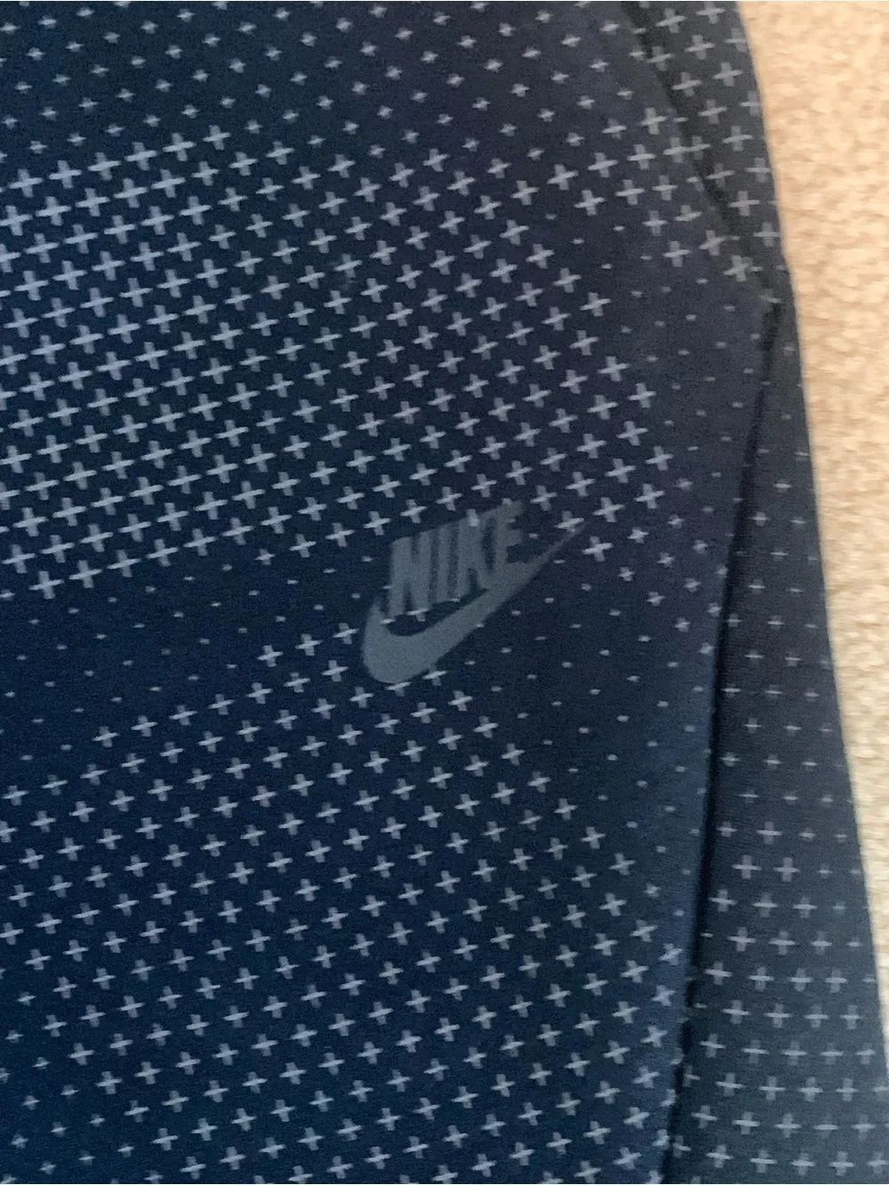 Men's Nike tech fleece Black Dotted Knit Jogger Pants